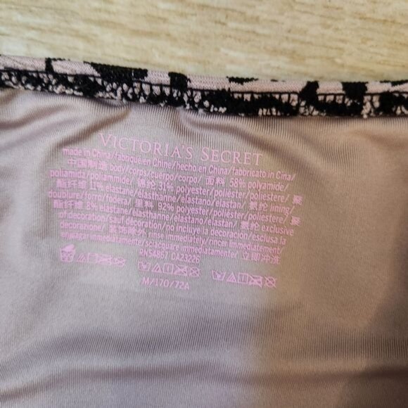 Victoria Secret Pink Black cheetah print bikini Size Medium - Picture 7 of 10